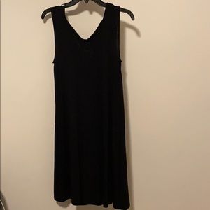 black tank top dress